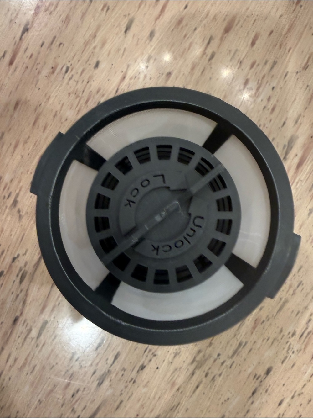 GE Dishwasher NWOT or box Unilock Replacement Filter Cap in Black and White